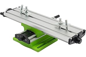 ALNEMY Kreuztisch Frästisch Koordinatentisch,Multifunktions Kreuz X-Y Schiebe Mini Bench Bohrmaschine Schraubstock Tisch,Verbundbohr Schiebetisch,31 * 9 * 8cm