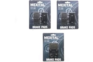 ‎MEXITAL MEXITAL Motorrad Bremsbeläge Vorne + Hinten für ZXR 400 (89-90)/ZXR 400 R ZX 400 (91-94)/ZXR 750 ZX 750 Ninja ZX-7 ZX-7R (89-95)/ZZR 1100 ZX 1100 (93-01)/ZZR 1200 (ZX 1200 C) (02-04)
