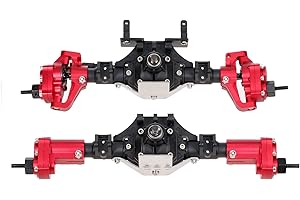 Goolsky Sostituzione per AXIAL SCX10 II 90046 90047 Ponte in Acciaio ASSE Albero ingranaggio Anteriore ASSE Posteriore Ingranaggio Ponte