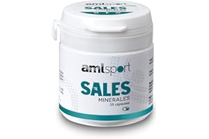ANA MARÍA LAJUSTICIA AMLsport - Sales minerales – 25 cápsulas hidratación durante y después del entreno. Apto para veganos.