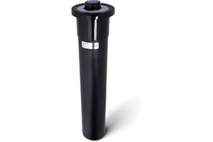 San Jamar C2210 Euro EZ Fit In Counter Cup Dispenser, Fits 6oz to 24oz Cup Size, 2-7/8" to 3-7/8" Rim, 23-1/4" Tube Length