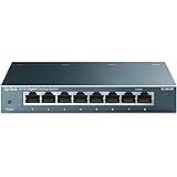 TP-Link 8-Port Gigabit Ethernet Switch, Desktop/Wall-Mount, Steel Case(TL-SG108)