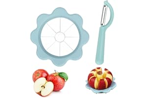 Jadin Taglia Mela a Spicchi, Tagliamela Spicchi Acciaio Inox, Tagliafrutta, Tagliamela 10 Lame, Affetta Torsolo Mela, Affettatrice per Mele per Uso Domestico e in Cucina, Viene Fornito con Pelamele