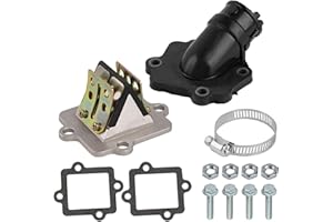 STREEHERJJKEA1 Bloque De Membrana De Repuesto + Colector De AspiracióN + Juntas Set Para Yamaha Jog 50cc 2 Stroke Scooter Mopedyamaha Jog 5, Material De Goma