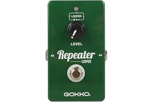 GOKKO GK-27 Repeater Looper Guitar Effects Pedal for Electric Guitar With 10 Minute Loop Time and an Unlimited Amount Overdubs