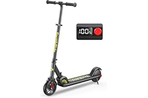 FanttikRide C9 Patinete Electrico Niño, 120 cm - 160 cm, 10/16 km/h, Alcance de 8 km, Pantalla LED, Altura Ajustable, Plegable, Ruedas de Goma, Ligero, Scooter para Niños hasta 60 kg