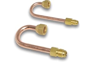 SAUKALT KLIMATECHNIK Umkehranschluss 1/4 x 1/4 / 3/8 x 3/8 Zoll für Splitklimaanlagen Kupfer