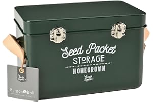 Burgon & Ball Boîte de graines en différentes couleurs. Green (Frog)