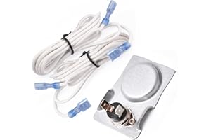Adviace Magnetic Automatic Thermostat Sensor Switch with High temperature Rated Wiring for Fireplace and Stove Blower Fan Kit Applications, Automatic Snap Disc Thermostat Sensor Replacement