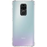 KZY İletişim Xiaomi Redmi Note 9 ile uyumlu ile Uyumlu Kapak K&ouml;şe Korumalı AirBag Antishock Şeffaf Silikon Kılıf