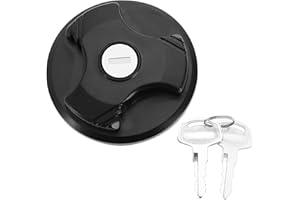 GIONAR Car Fuel Tank Cap, Lockable Fuel Cap, Car Oil Filler Cap Compatible with Fiat 500/500C Fuel Cap, Fuel Tank Cap Cover with Key,1740017 46746613 2994797 2993927