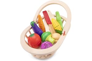 New Classic Toys 10589 Cutting Meal-Vegetable Basket