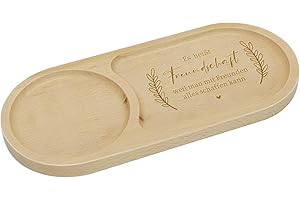 Topzora Persönliches Freundschaftsgeschenk für Frauen – Graviertes Tablett für die Beste Freundin, Ideal zum Geburtstag, Weihnachten oder als Partygeschenk