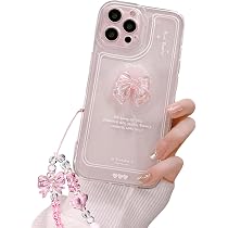 Reownest Kompatibel mit iPhone 16 Pro Max Hülle Cute 3D Rosa ...