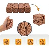 Fidget Cube Stres K&uuml;p&uuml; - ( Bronz ) - 6 Fonksiyonlu Odaklanma ve Zihin Egzersizi