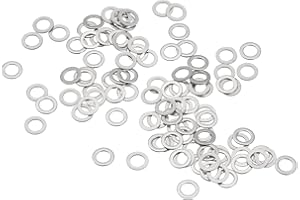 QUARKZMAN M3 Rondelle Piatte in Acciaio Inossidabile 304 Inox, 3x5x0,5mm Distanziatori Piatti Ultra Sottili per Viti Bullone, Riparazioni Elettroniche, Automobilistiche, 100 Pezzi