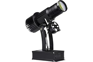 FUMENG LED GOBO Logo proiettore 25W Luce proiettore per la promozione pubblicitaria, Decorazione, Centro Commerciale, ECC., Indoor,Nero,noremotecontrol