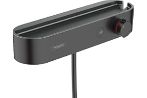 hansgrohe ShowerTablet Select Bateria termostatyczna prysznicowa 400 do montażu natynkowego, Czarny Matowy, 24360670