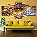 Produktbild Leinwanddrucke 5 Panels Malerei Dragonball Z Goku Detektiv Conan Anime Charakter Wandkunst Dekorative Bilder Kinderzimmer Dekor Geschenk,A,20x30x2+20x40x2+20x50x1