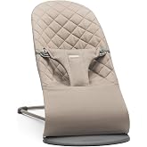 BabyBj&ouml;rn Bliss bebek beşiği, dokuma, klasik dikişli, kum grisi
