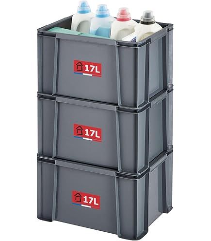 4 Scatole Pieghevoli Professionali Stabili Da 45 L, 54 X 37 X - Foto 8