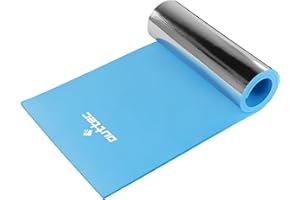 Outtec Tapis de Camping - 180 x 50 x 1 cm - Tapis de Sommeil en Mousse EVA, Enroulable Tapis en Aluminium pour Le Camping, Coussin de Couchage pour Sol de Tente