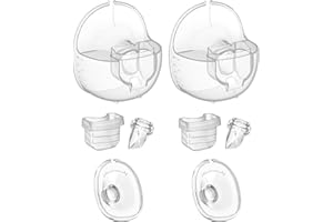 COOLLE Milchpumpe Ersatzteile Flansch Schild 24mm Duckbill Ventil Silikon Membran Milchauffangschalen Die Pumpset General Gesamter Zubehör Tragbar Kompatibel mit MOMMED Mumgaru S18 S21, 2-Pakete 8-Stücke