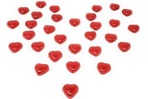 ARI & DEB Milk Chocolate Hearts - Red Foil Wrapped Milk Chocolate Love Heart Chocolate (Pack of 30) Ideal Valentine Chocolate Weddings