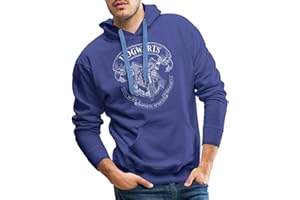 Spreadshirt Harry Potter Hogwarts Crest Men's Premium Hoodie