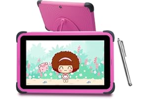 CWOWDEFU 8 HD Kids Pro Tablet 8 Inch Android 11 Tablet Touch Screen WiFi Tabletas 32GB ROM Tablette for Children Toddler Learning Tablets with Pen (Pink)
