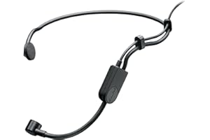 Shure PGA31 CONDENSADOR DE AURIDOS Micrófono con patrón polar cardioide, cuello de cisne flexible, parabrisas de espuma y conector TA4F (TQG) para su uso con sistemas inalámbricos Shure (PGA31-TQG)