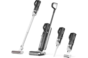 Tineco FLOOR ONE S5 Combo Power Kit 3-in-1 Lavapavimenti, Aspirapolvere Intelligente per Bagnato e Asciutto, Aspirabriciole, per Peli di Animali Domestici, Display, App e Assistente Vocale