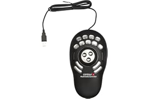 ‎CONTOUR Contour Design Multimedia Controller PRO v2 | Ergonomisches Jog Wheel für Video/Musik/Bildbearbeitung | USB-Multimedia Controller für PC + Mac| Jog-Ring mit 7 Geschwindigkeiten, Schwarz, 00498-0