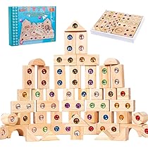 Moslate Kid Houten Regenboog Stapelen Speelgoed Set, 11 Stks Halfcirkel Regenboog Bouwstenen Kit Geurloze Regenboog Nestpuzzels Stapelaar Speelgoed Voor Kleuterskinderen Leren Educatief Speelgoed