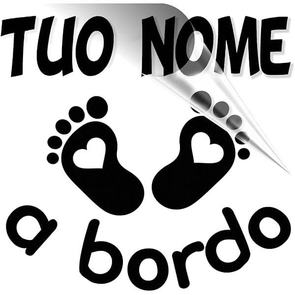 Adesivo Bimbo A Bordo Per Auto | 2 Pezzi | Resistente Alle Intemperie | Baby On Board - Foto 3