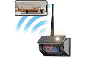 BGOODVISION Wireless Rear-View Camera, WiFi Car Magnetic Rear-View Camera, Superb Night Vision, IP69 Waterproof Parking Camera, Hitch, for Truck, RV, Caravan, Trailer