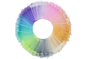 JEESBLSY Sacchetti Regalo in Organza, Gioielli Sacchetto con Coulisse, 12 x 9cm Borse Caramella Bustina per Bomboniere e Decorazioni Nozze Partito Favore (100 Pezzi)