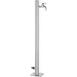 KTC Tec - Colonna d'Acqua TSRG 650, Effetto calcestruzzo, Pietra Grigia, per irrigazione da Giardino, distributore Rotondo