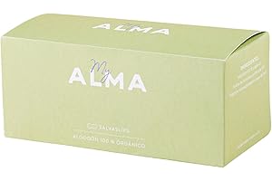 MY ALMA Salvaslips de Algodón 100% Orgánico - Hipoalergénicos y Transpirables - Protección para Flujo Ligero y Uso Diario - Sin Tóxicos, Fabricados en Europa