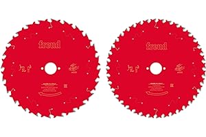 Freud - Pacco con 2 Lame per sega circolare da banco portatile per legno, Diametro D=250 mm Foro d=30 mm, 24 e 40 denti ATB in Metallo Duro HW TiCo, spessore di taglio 2.8 mm - FR23S001T - F03FS09894