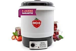 Weck 292004 WAT 34 Macchina per Conserve, in plastica, Senza Orologio, con griglia, 2000 W, 29 Litri