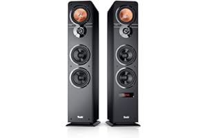 Teufel Ultima 40 Aktiv - Aktives 3-Wege-Lautsprecher-Paar, Bluetooth aptX, Dolby Audio, HDMI ARC, Surround Option, 260W, Bassreflex, Integrierter Verstärker- Schwarz