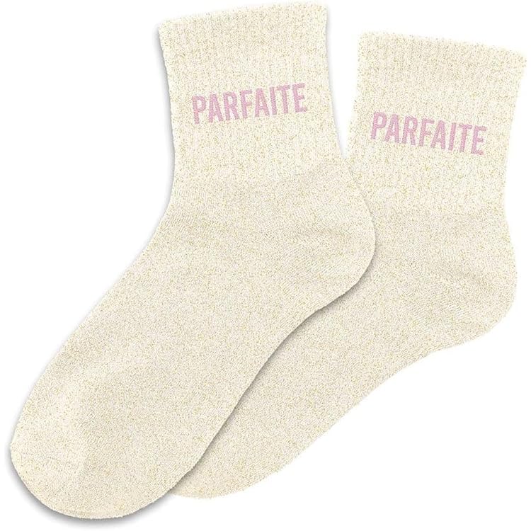 STC - Chaussettes Princesse à Paillettes - Message 'Princesse' - Taille Unique 36-42 - Idée Cadeau Fun