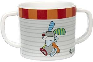 sigikid 25395 Kindertasse Hase RingelDingel rPET empfohlen für Kinder am 2 Jahren nachhaltig, robust und langlebig