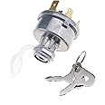 Create idea Ignition Lock Starter with 2-Key Set 4-Position 16MM Mounting Hole Compatible with 12239 for David Brown Landin Lucas Massey Ferguson Tractor