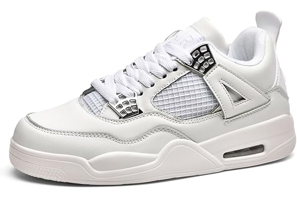 Baskets Air 4 style rétro classique pour hommes, pour skate, basket-ball, quotidien, travail, course à pied, marche