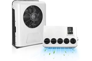 ASPLIGO 12V Universal Elektrische RV Truck Camper Van Klimaanlage 10000 btu Elektrische Automotive Split Klimaanlage AC Einheit 12V BTU für LKW, Sattelwagen, Wohnmobil, Van AC New Energy
