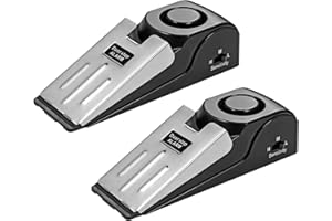 TOWODE Türstopper Alarm, Türstopper mit Rutschfestem Gummi und Alarm, Alarm Keil für Tür mit 120dB (2Packung)