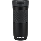 Contigo Byron Unisex Adult Thermal Drink Flasks, Matte Black (Matte Black | SNAPSEAL 100% NO LEAKS, THERMALOCK 7h Hot &amp; 12H C