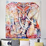 Indian Mandala tapiz colgante de pared, tapices hippie, elefante tapiz...
